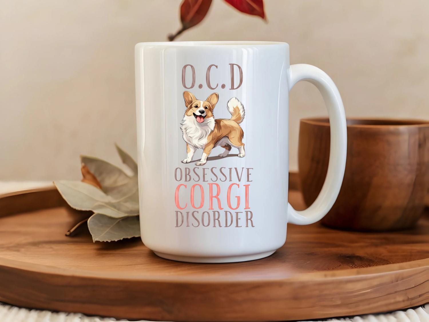 O.C.D Obsessive Corgi Disorder 15oz Mug