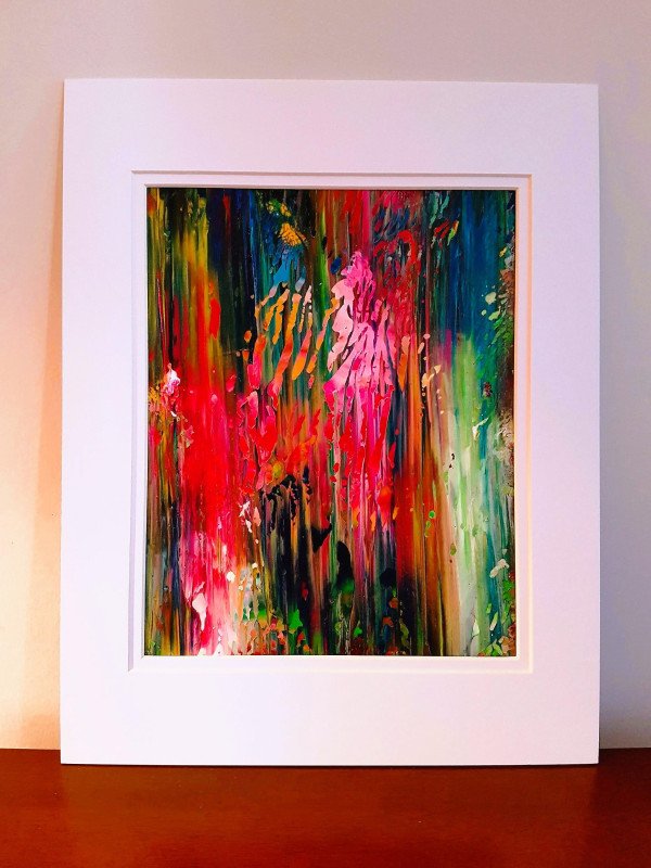 Secret Forest Garden Abstract Original Painting