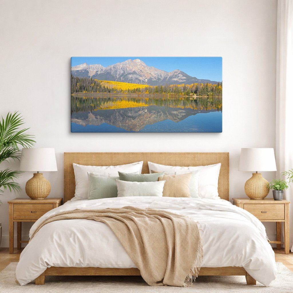 Lake Reflecting Mountain | Canvas Wall Art