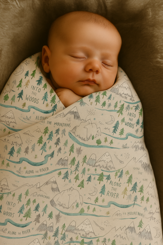 Let's Go Adventuring - Minky Baby Blanket