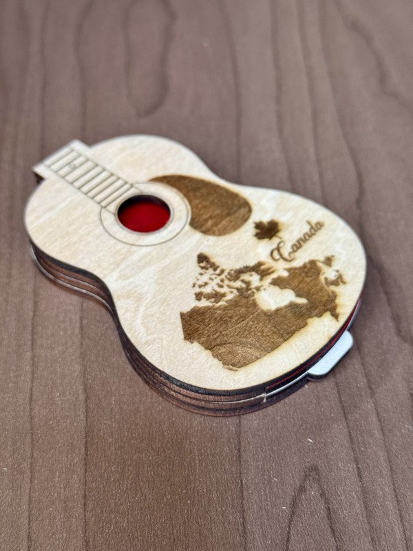 Guitar Pick Holder - Canada Map V1