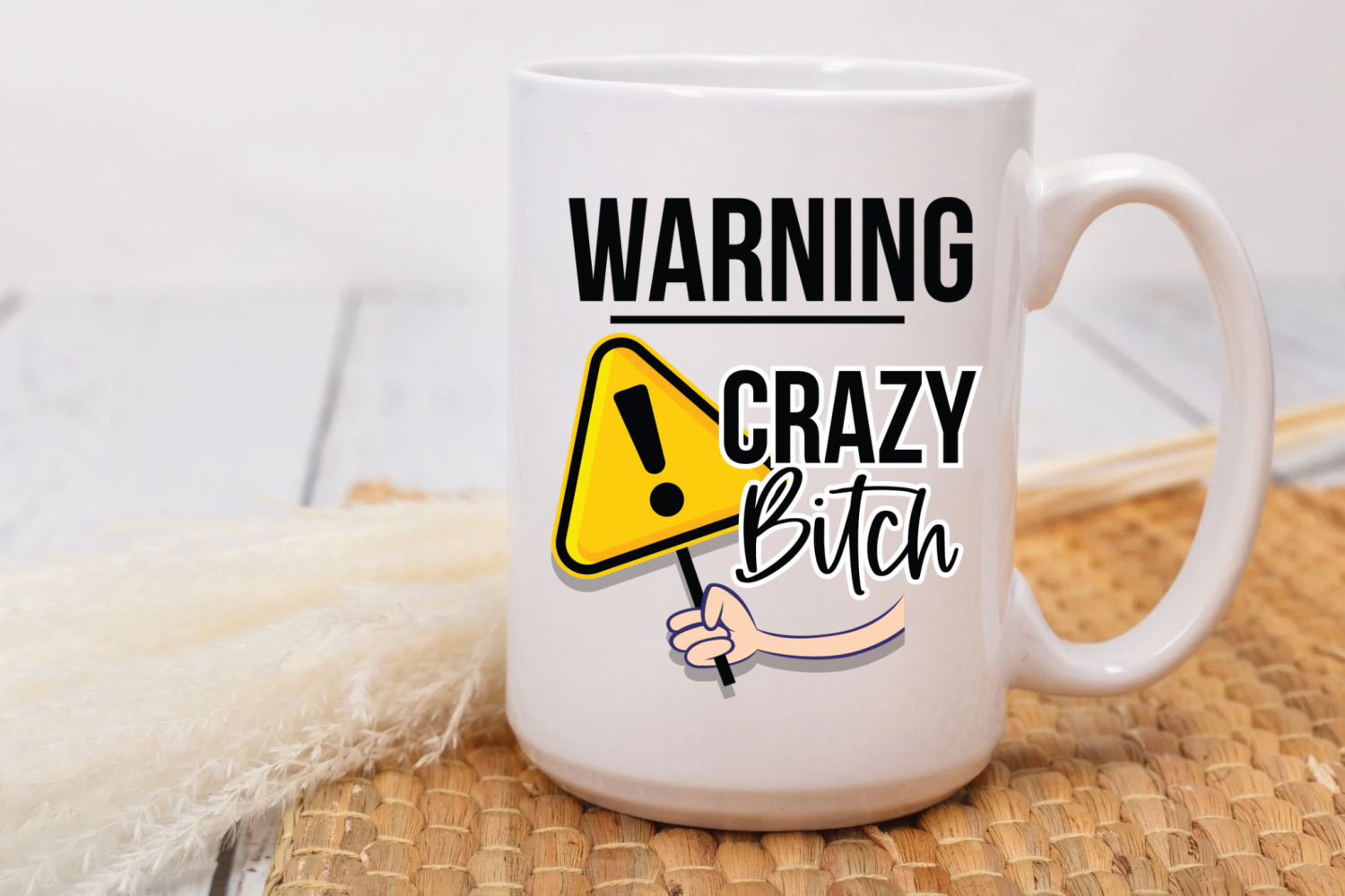 Warning crazy bitch 15oz Mug