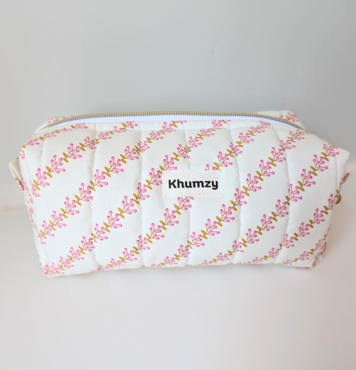 Pink Orchard Boxy Pouch