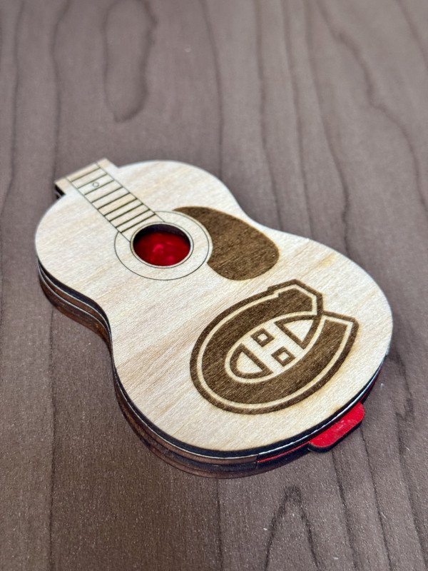 Guitar Pick Holder (Acoustic) - Montreal Canadiens