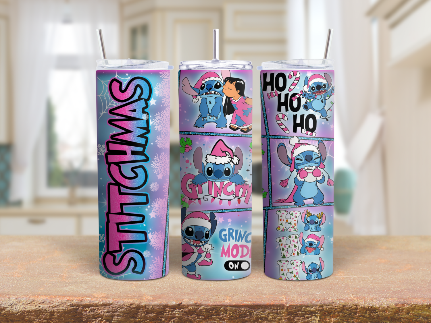 Grinch Mode Stitchmas 20oz Tumbler