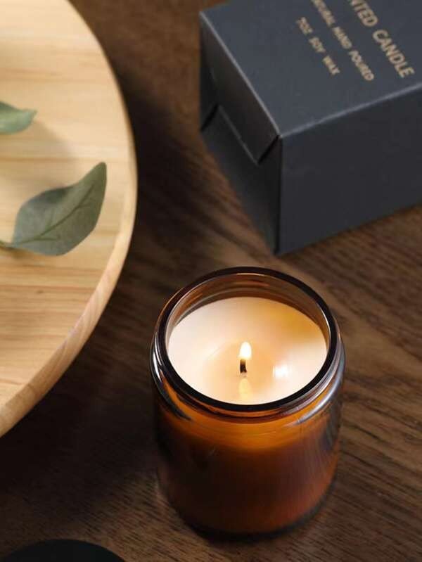 1pc Glass Candle Cup, Minimalism Clear Wax Shot Glass Cup For Anniversary, Wedding Party