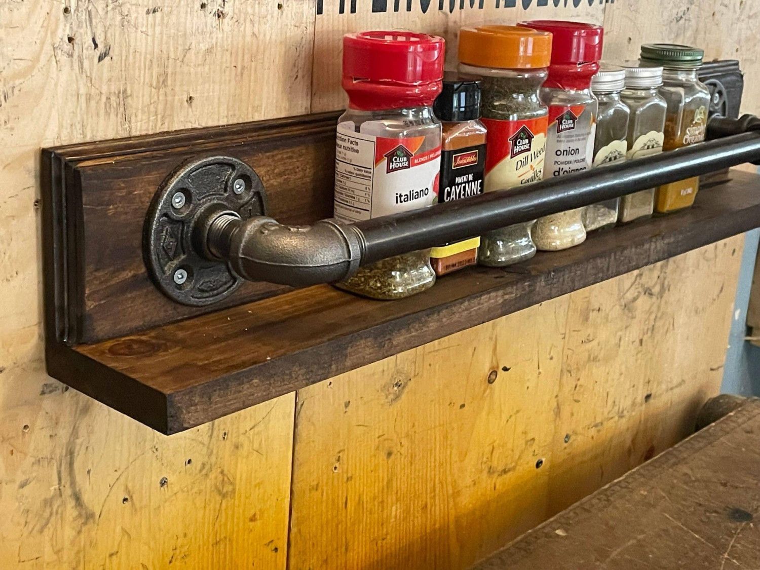 floating shelf -retro shelves – Wall shelves – Industrial style shelf – steampunk style floating shelf – floating utility shelf