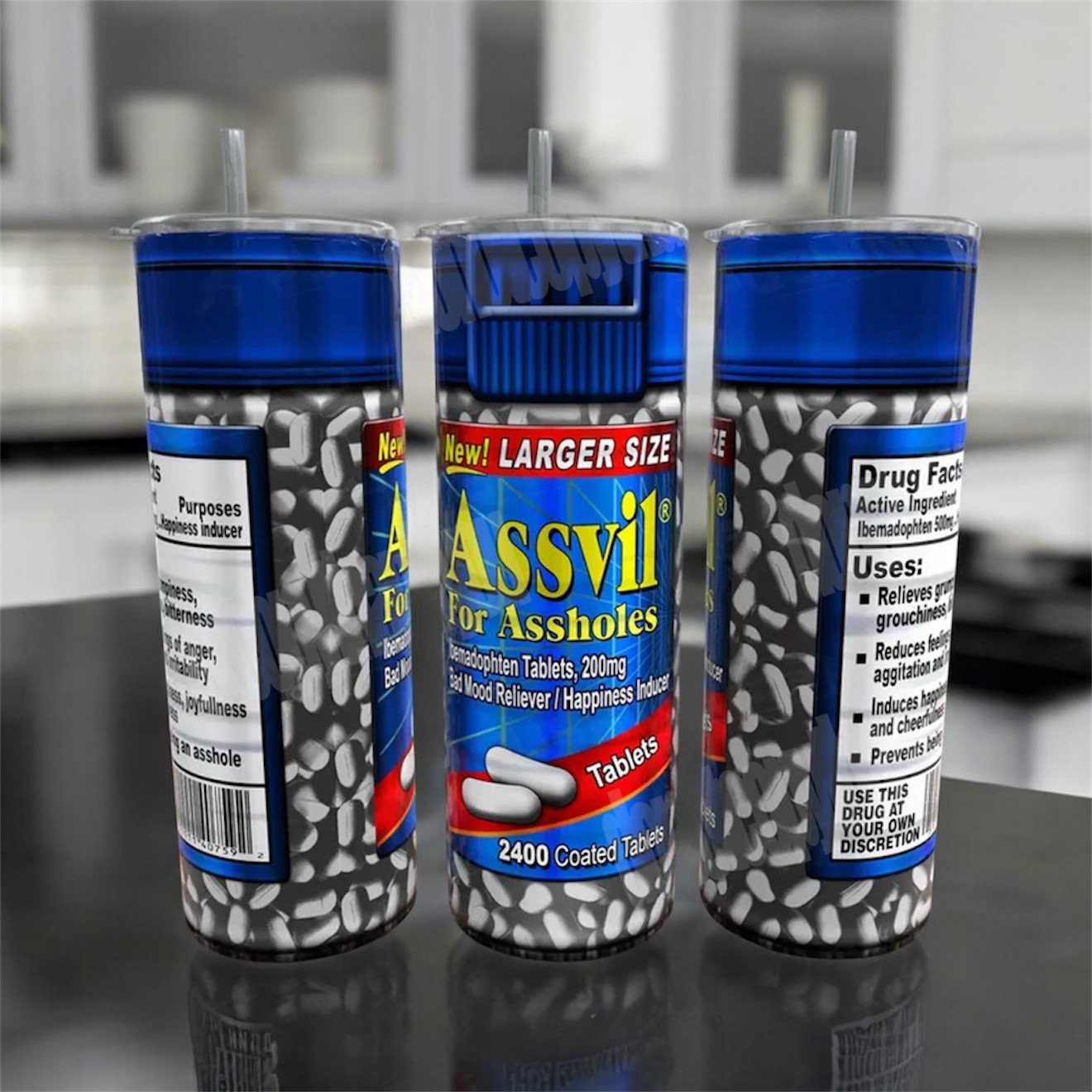 Assvil pills funny 20oz Tumbler