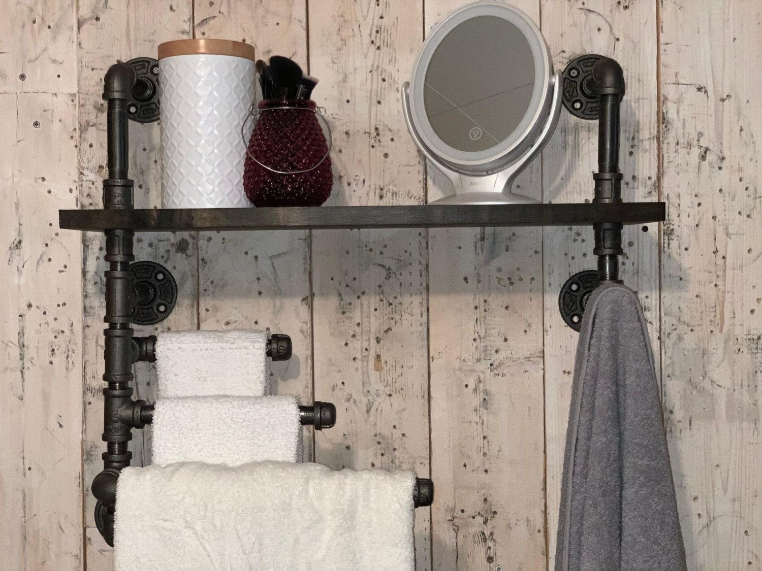 Industrial design towel holder