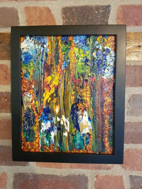 Garden Path Acrylic Painting
