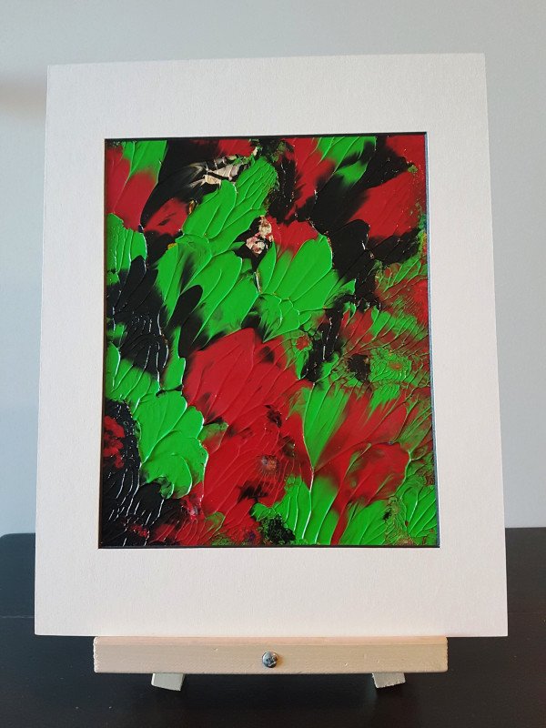 Green Garden Acrylic Abstract Original Painting