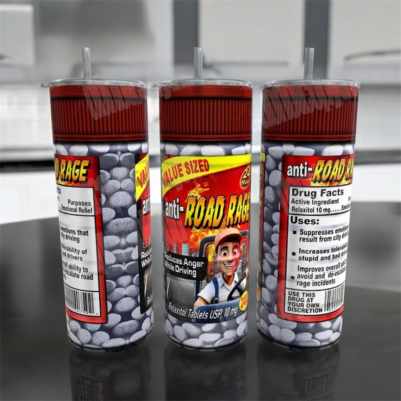 Road Rage Pills Prank 20oz Tumbler