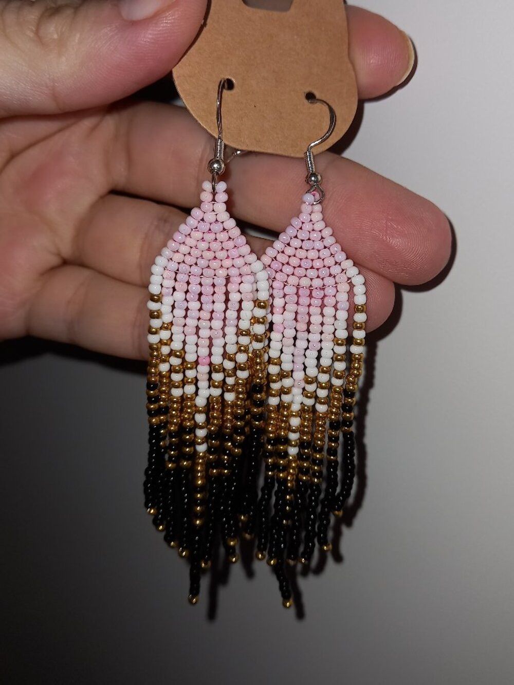 Blush Gold Statement Earrings