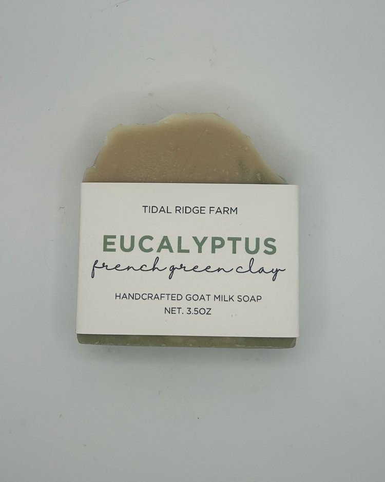 Handcrafted Goat Milk Soap - Eucalyptus French Green Clay