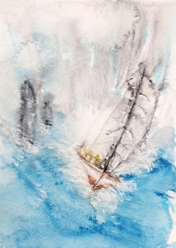 Windward Original Watercolor Painting