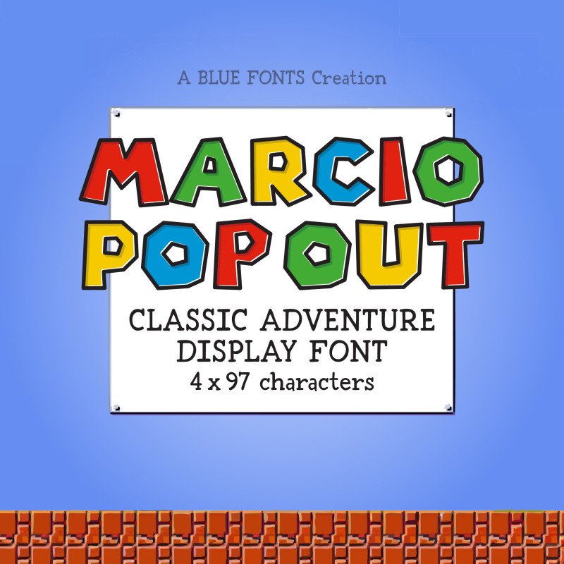 MARCIO POPOUT – A Funny 3D Display OTF Font